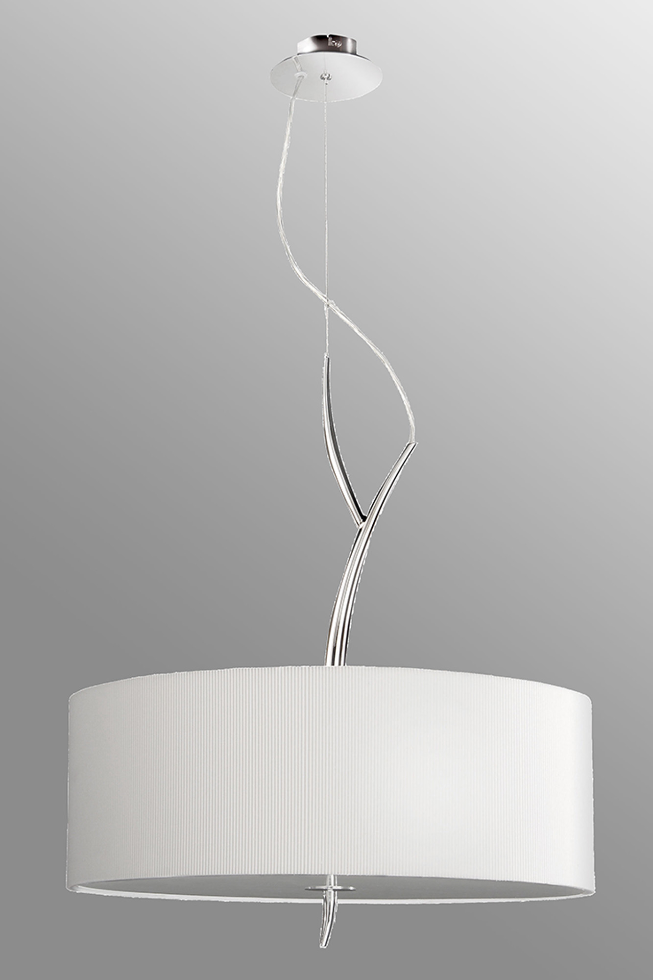 Eve Polished Chrome-Spain White Ceiling Lights Mantra Single Pendant